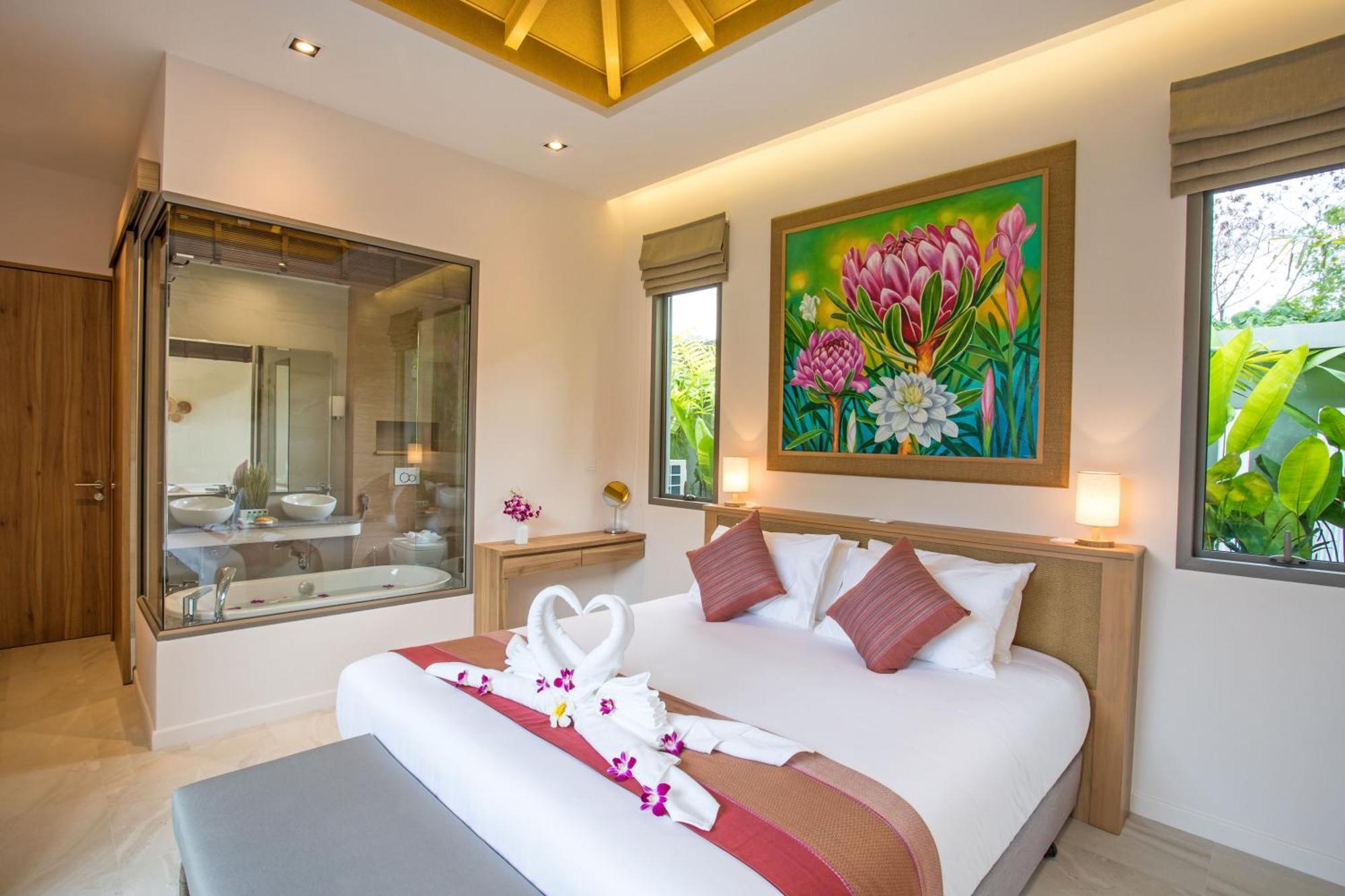 Boutique 2Br Villa Dalaa 1, Chemical Free Pool, Gated Residence, Kamala Beach Exteriör bild